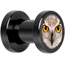 Full Color Owl Black Anodized Screw Fit Plug Set 4G