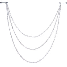 Handcrafted Swirly Link Dangle Nipple Chain