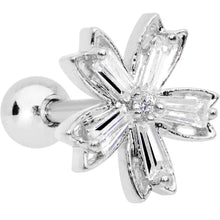 Clear CZ Gem Lil Lily Cartilage Tragus Earring