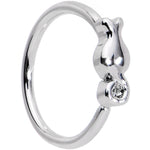 20G 5/16 Tiny Tulip Flower Seamless Circular Ring