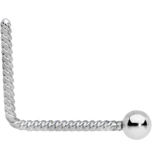2mm Ball End So Twisted L Shaped Nose Ring