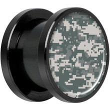 Digital Camo Print Black Anodized Screw Fit Plug Set 1/2