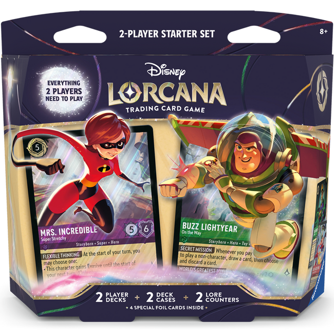 Disney Lorcana TCG: Wilds Unknown 2-Player Starter Deck (Elastigirl vs Buzz Lightyear)