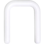 14G 7/16 White Flexible Bioplast Square Septum Retainer