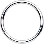 16G 1/2 Solid G23 Implant Grade Titanium Hinged Segment Ring
