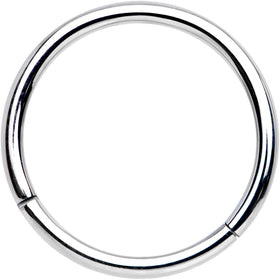 16G 1/2 Solid G23 Implant Grade Titanium Hinged Segment Ring