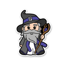 Pinfinity Walter the Wizard 3” AR Sticker