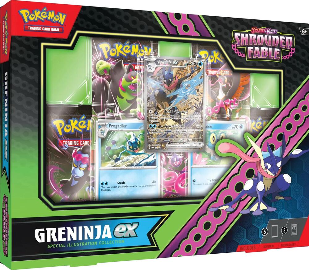 Pokemon Scarlet & Violet-Shrouded Fable Greninja ex Special Illustration Collection