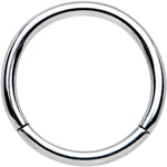 16G 3/8 Solid G23 Implant Grade Titanium Hinged Segment Ring
