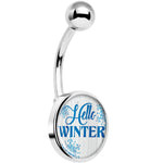 Hello Winter Snowflake Belly Ring
