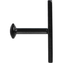 1/4 12mm Black IP Rectangle Internal Thread Daith Cartilage Tragus
