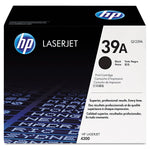 New, Pre-Owned - HP 39A Black LaserJet Toner Cartridge, Q1339A