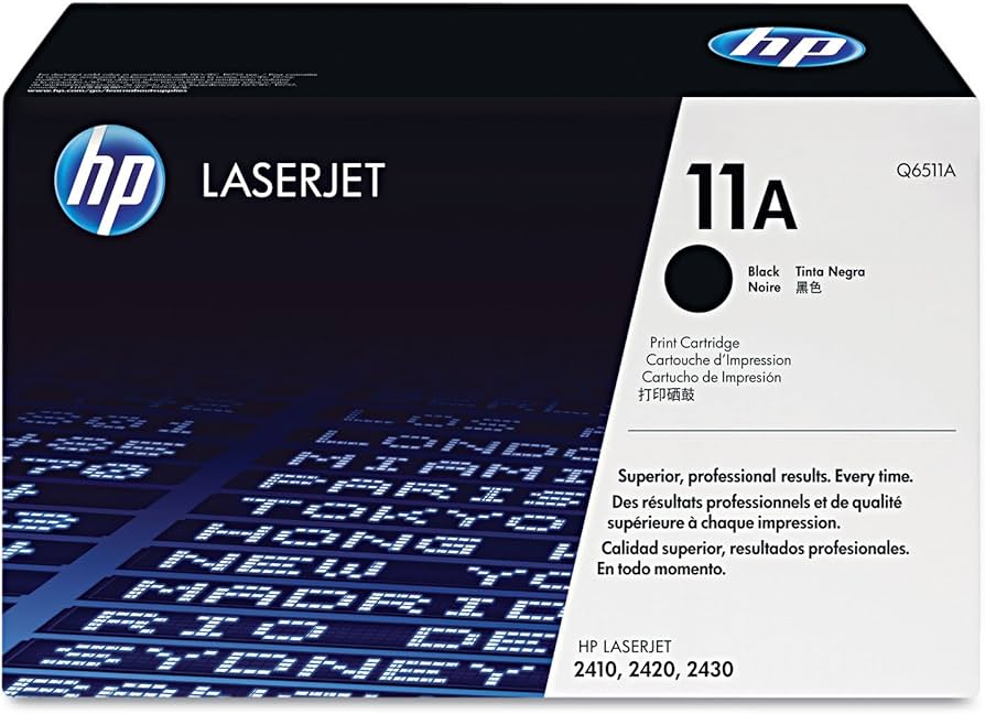 New, Pre-Owned - HP 11A Standard-Yield Black LaserJet Toner Cartridge, Q6511A