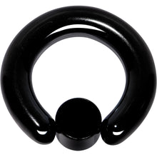 4G 9/16 Clear Gem 7mm Disc Black BCR Captive Ring