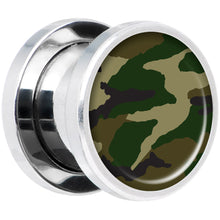 Woodland Camo Print Steel Screw Fit Plug Set 00G