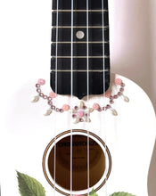 Rose Delight Ukulele | Hand Applied Design & Crystal Details