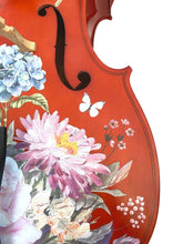 Floral Garden Cello Outfit | Rose & Hydrangea Design, Brazilwood Bow & Case