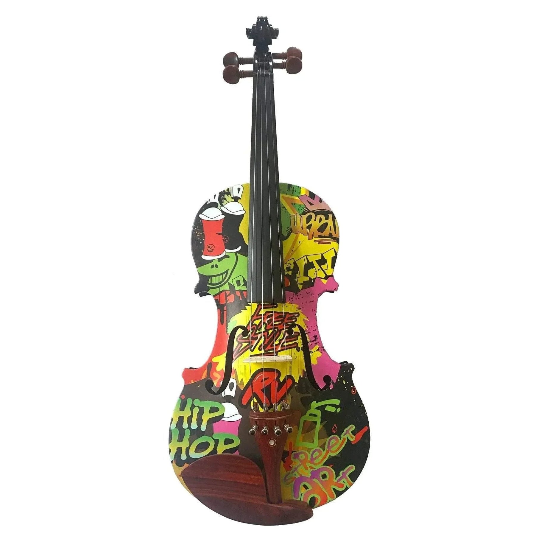 Rozanna's Graffiti Art Violin Outfit | Carbon Fiber Bow & Crystal Fine Tuners