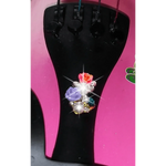 Rozanna's Rose Cluster Crystalline & Pearl Violin Tailpiece