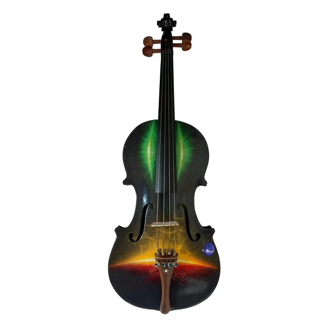 Rozanna's Galaxy Ride Deluxe Violin Outfit | Carbon Fiber Bow & Star Case