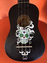 Rozanna's Sugar Skull Mariachi Ukulele | Hand Applied Artwork & Swarovski Crystals