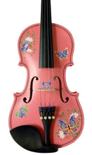 Butterfly Dream II Pink Glitter Violin Outfit | Pearl Tuners & Greco Border