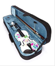 Butterfly Dream II White Violin Outfit | Ornate Greco Sides & Carbon Fiber Bow