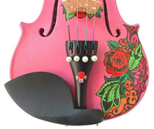 Butterfly Rose Tattoo Pink Violin Outfit | Crystal Fine Tuners & Brazilwood Bow