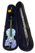 Snowflake Bling Violin Outfit with White Glow Bow