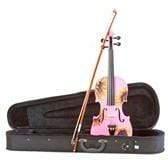 Sunflower Delight Pink Glitter Violin Outfit | Pearl Fine Tuners & Brazilwood Bow