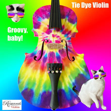 Tie Dye Violin Outfit | Hand Applied Tie-Dye Design & Crystal Fine Tuners