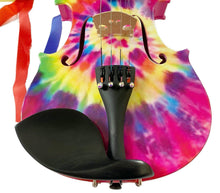 Tie Dye Violin Outfit | Hand Applied Tie-Dye Design & Crystal Fine Tuners
