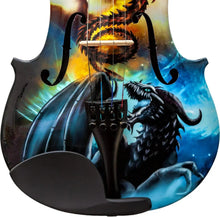 Dragon Spirit Violin Outfit | Carbon Fiber Bow & Crystal Tailpiece