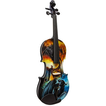 Dragon Spirit Violin Outfit | Carbon Fiber Bow & Crystal Tailpiece