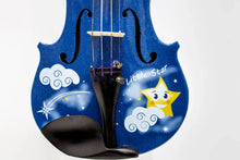 Twinkle Star Blue Violin Outfit | Crystal Fine Tuners & Brazilwood Bow