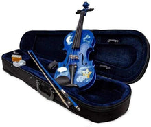Twinkle Star Blue Violin Outfit | Crystal Fine Tuners & Brazilwood Bow