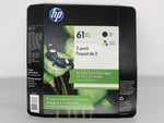 New, Pre-Owned - HP 61XL Black and Color Ink Cartridge