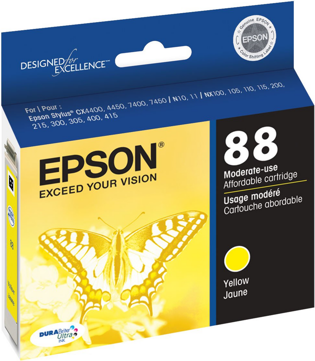 New, Pre-Owned - EPSON 88 (T0884) Yellow Ink Cartridge