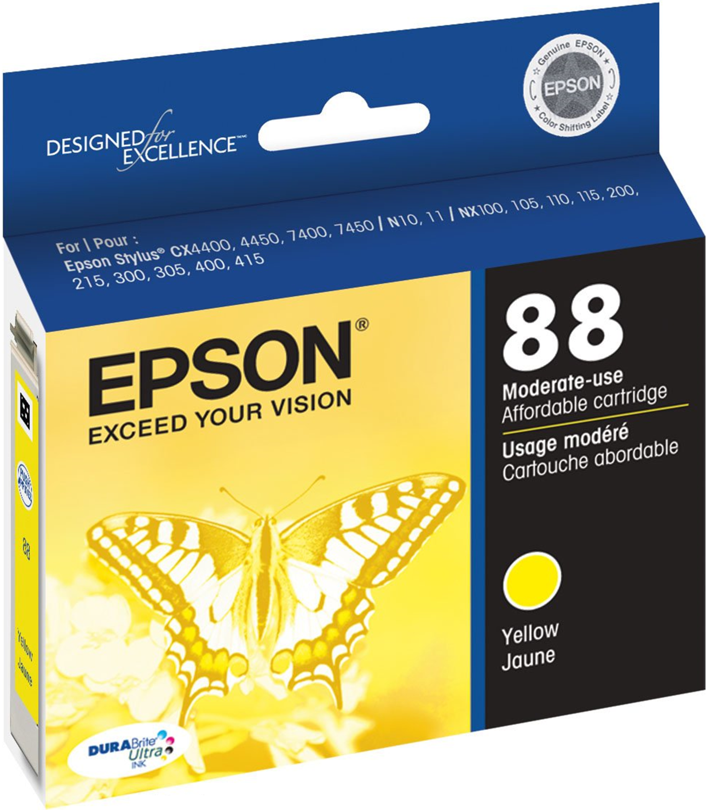 New, Pre-Owned - EPSON 88 (T0884) Yellow Ink Cartridge