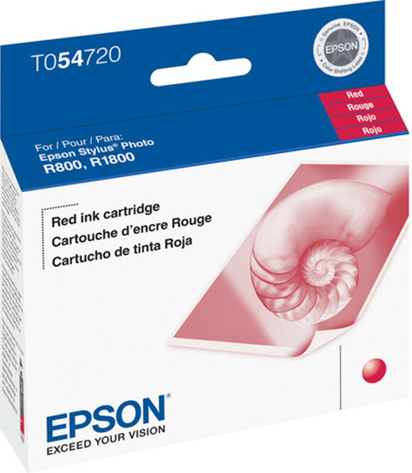 New, Pre-Owned - OEM Epson 54 (T0547) Red Ink Cartridge