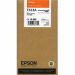 New, Pre-Owned - Epson T653A Orange 200ml Ink Cartridge
