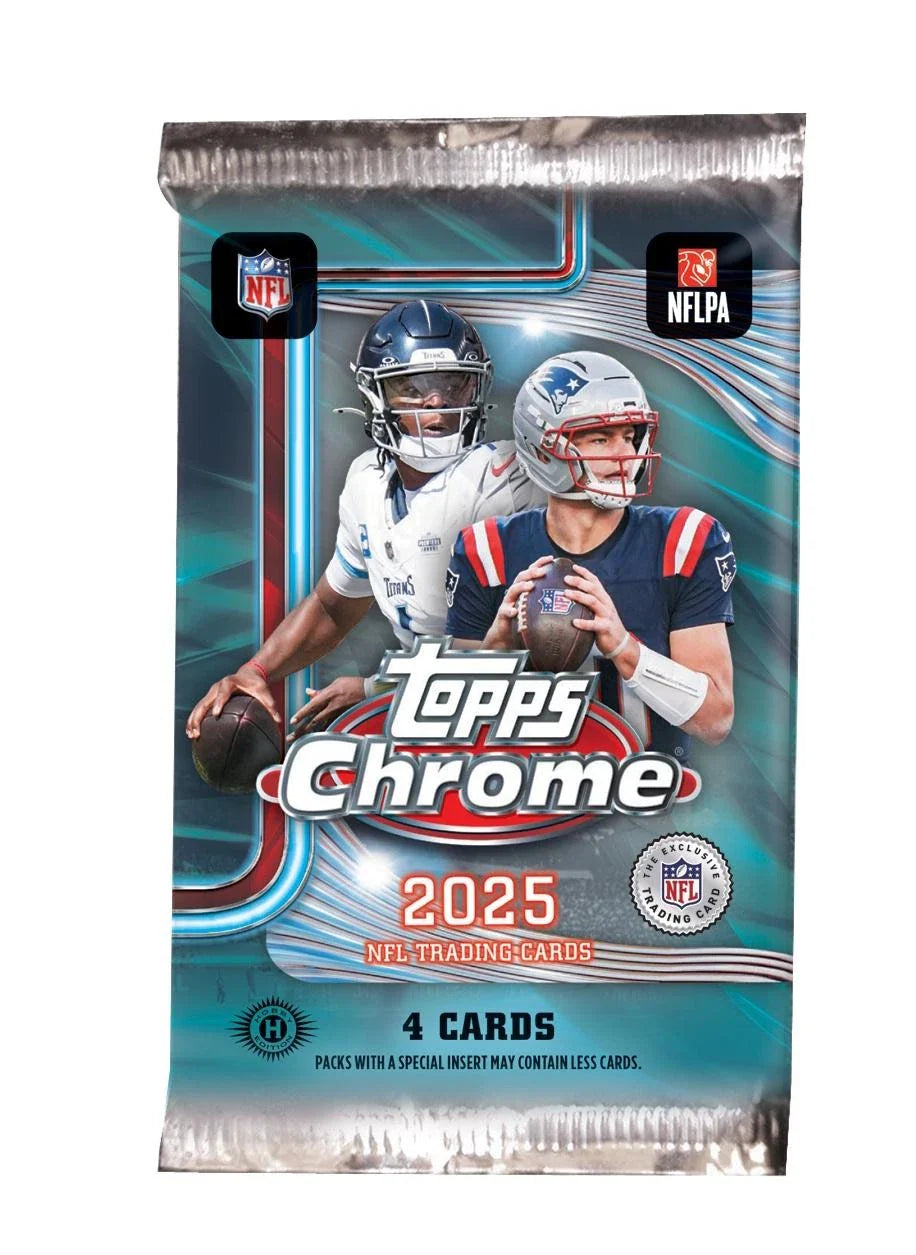 2025 Topps Chrome NFL Football Hobby Pack