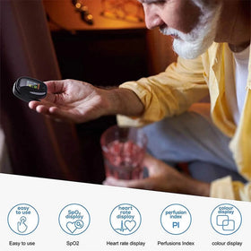 Finger Pulse Oximeter – Heart Rate & SPO2 Monitor