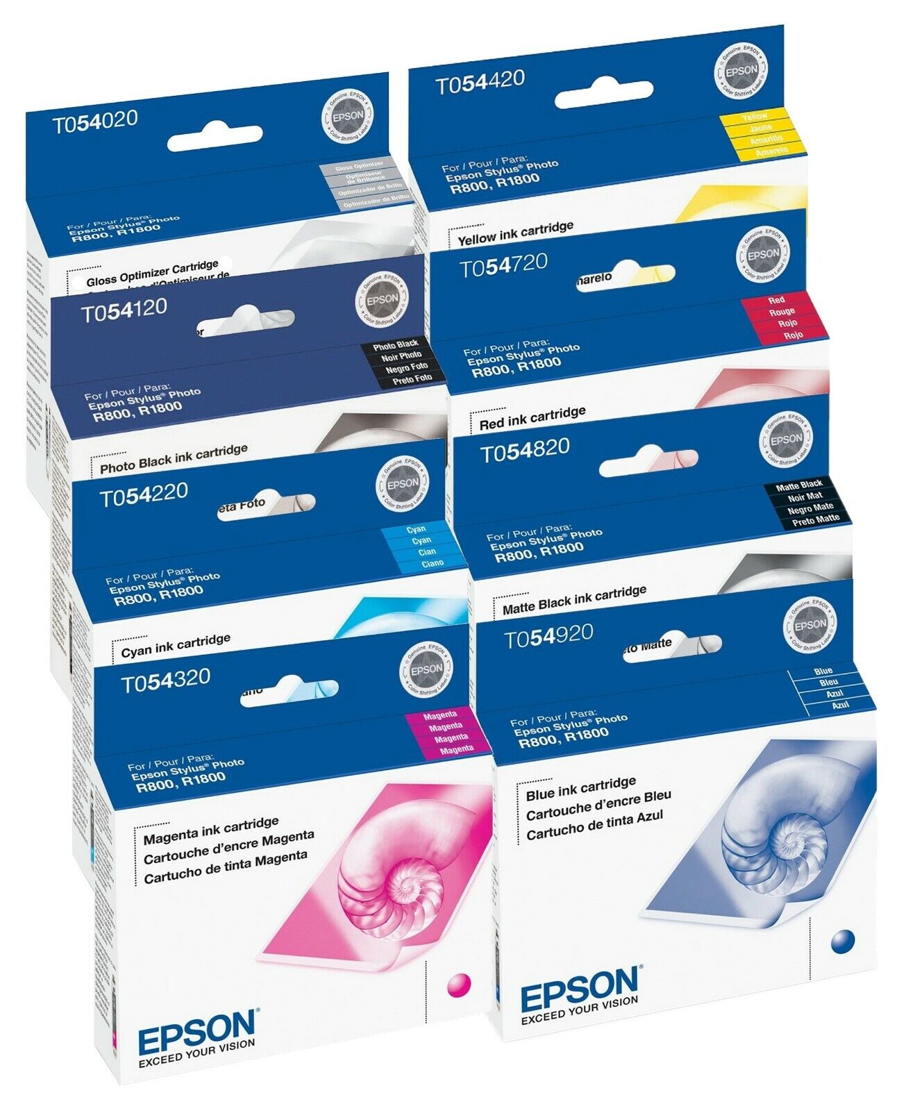 New, Pre-Owned - Epson T054 Black and Color Ink Cartridges