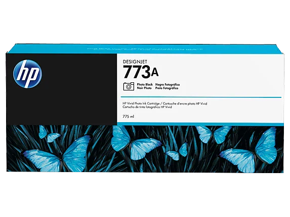 New, Pre-Owned - HP 773A Standard Yield Photo Black Toner Cartridge, C1Q27A