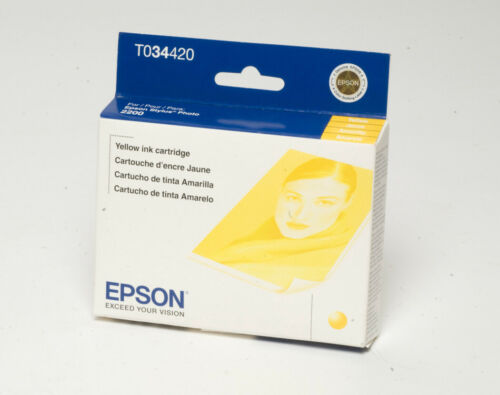New, Pre-Owned - Epson 34 (T0344) Yellow Ink Cartridge