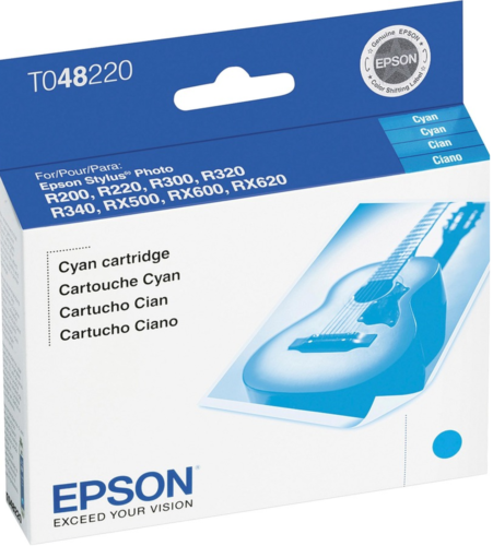 New, Pre-Owned - Epson T0482 Cyan Ink Cartridge