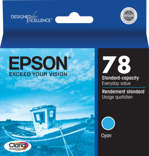 New, Pre-Owned - Epson 78 (T078220) Cyan Ink Cartridge
