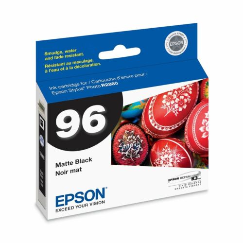 New, Pre-Owned - Epson 96 (T0968) Matte Black Ink Cartridge