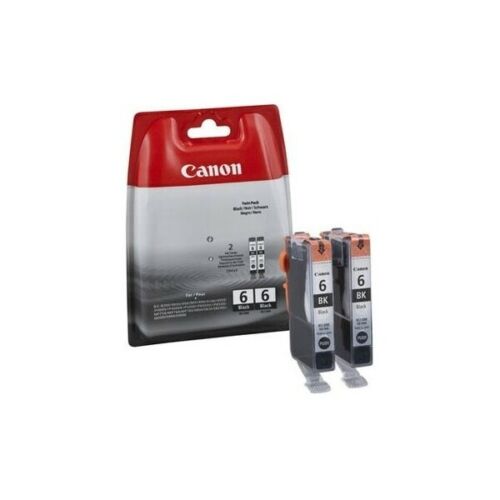 New, Pre-Owned - Canon BCI 6 Black Ink Cartridges-2 pack